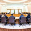 Le Président Talon et son gouvernement en Conseil des ministres